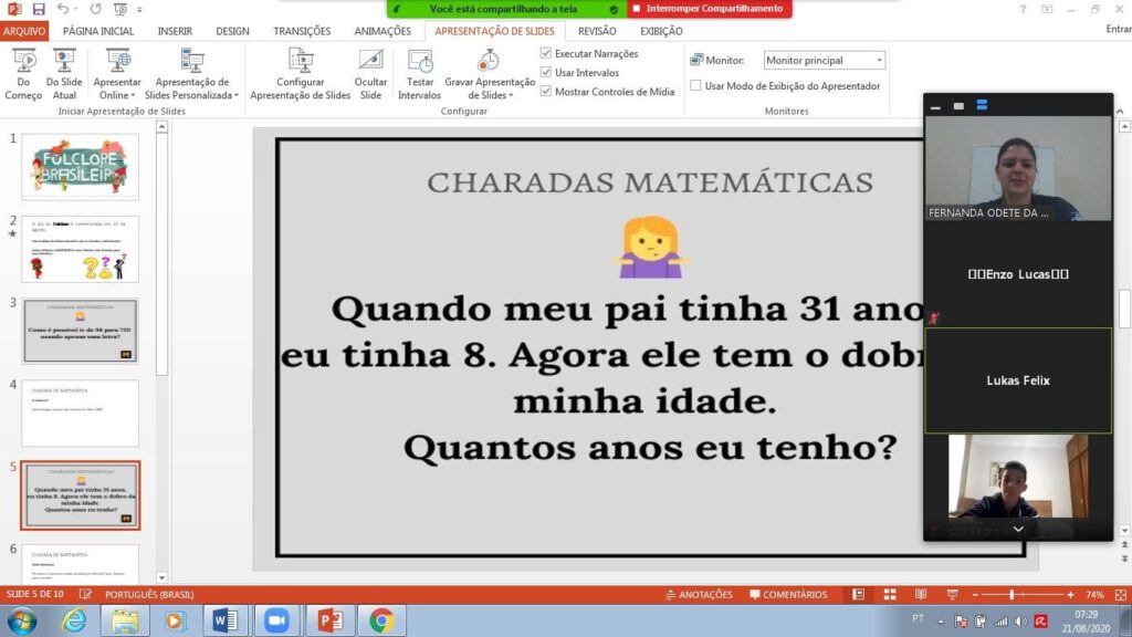 CHARADAS DE MATEMÁTICA COM RESPOSTAS 